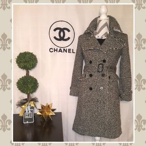 BANANA REPUBLIC WOOL LONG PEACOAT